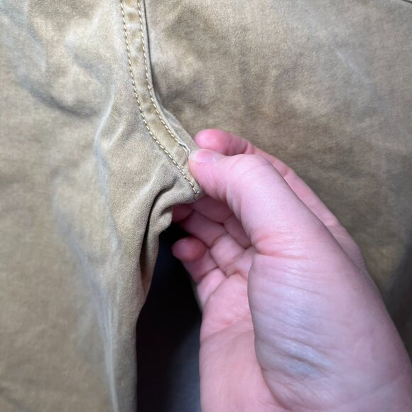 J. McLaughlin Womens Khaki Mustard Yellow Causal Pants Size 31 Slim Fit - Picture 6 of 13